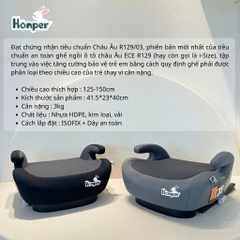 HONPER - GHẾ NÂNG Ô TÔ ISOFIX BOOSTER HP860