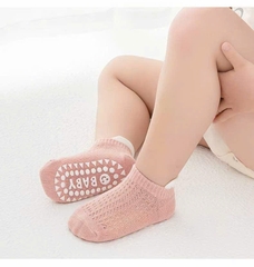 KK - SET 4 ĐÔI TẤT LƯỚI CỔ NGẮN CHỐNG TRƯỢT