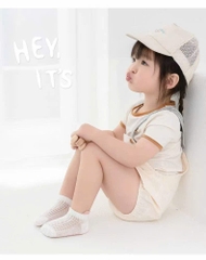 KK - SET 4 ĐÔI TẤT LƯỚI CỔ NGẮN CHỐNG TRƯỢT