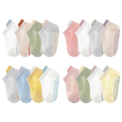 KK - SET 4 ĐÔI TẤT LƯỚI CỔ NGẮN CHỐNG TRƯỢT