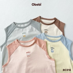 OBEBI - Bộ ba lỗ phối màu hình in nhỏ OBEBI(66-120)