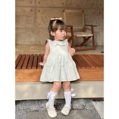 OBEBI - Váy ba lỗ cổ bèo hoa nhí(73-120)