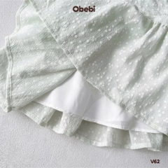 OBEBI - Váy ba lỗ cổ bèo hoa nhí(73-120)
