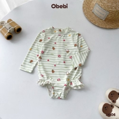 OBEBI - Đồ bơi bé gái chống nắng OBEBI(73-120)