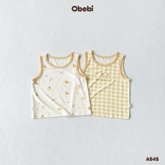 OBEBI - Set 2 áo ba lỗ vải modal OBEBI(66-120)