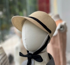 SL Mũ cói lưỡi trai tiểu thư kèm nơ(size S,M)
