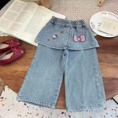 KB - Quần Jean xuông Hello Kitty(90-130)
