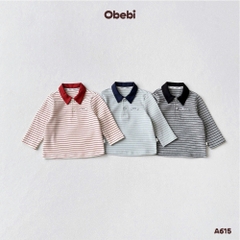 OBEBI - Áo POLO hoạ tiết kẻ OBEBI (73-120)