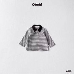 OBEBI - Áo POLO hoạ tiết kẻ OBEBI (73-120)