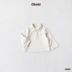 OBEBI - Áo POLO dài tay thêu thỏ OBEBI(73-120)