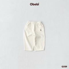 OBEBI - Quần nỉ phom baggy thêu Gấu BEBi(73-120)