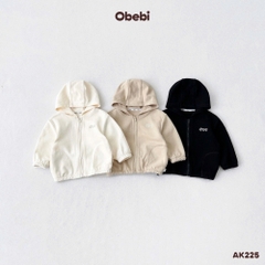 OBEBI - Áo khoác nỉ thêu hình dễ thương OBEBI(73-120)