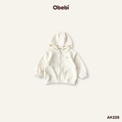 OBEBI - Áo khoác nỉ thêu hình dễ thương OBEBI(73-120)