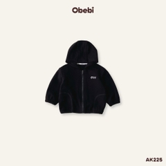 OBEBI - Áo khoác nỉ thêu hình dễ thương OBEBI(73-120)