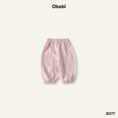 OBEBI - Quần nỉ thêu chữ Ly Gối(80-120)