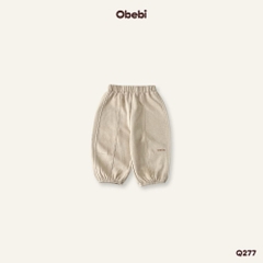 OBEBI - Quần nỉ thêu chữ Ly Gối(80-120)