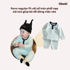 OBEBI - Bộ mặc nhà kẻ cổ trụ (66-120)