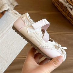 KB - Giày Ballet Mary Jane kem quai dán hồng(27-31)
