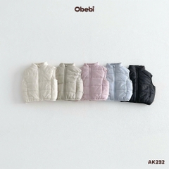 OBEBI - Áo gile phao trần bông OBEBI(73-120)