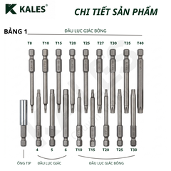 BỘ ĐẦU VÍT 50 MÓN | KALES