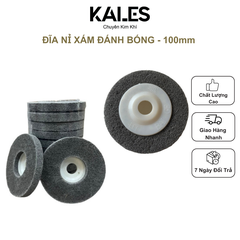 Đĩa Nỉ Xám Đánh Bóng 1 Lốc 10 Cái - 100*12*7P | KALES