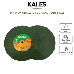 Đá Cắt Xanh 355*3*25.4mm - Cắt Inox Sắt Kim Loại | KALES