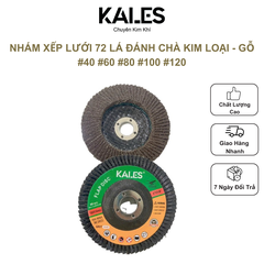 Nhám Xếp Xanh - Nâu Đỏ 72 lá - 100*16mm | #40 #60 #80 #100 #120 | KALES