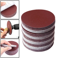 Nhám Vải Tròn Dán Lông Gai Nhiều Độ Cát 180mm | KALES