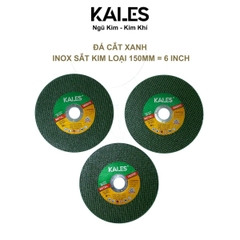 Đá Cắt Xanh 150*1.6*22.23mm | Cắt Inox Sắt Kim Loại | KALES