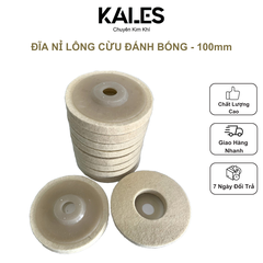 Đĩa Lông Cừu 100mm | Đánh Bóng Inox Kim Loại | KALES