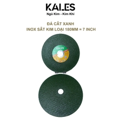 Đá Cắt Xanh 180*2.0*22.23mm | Cắt Inox Sắt Kim Loại | KALES