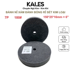 Bánh Nỉ Xám Đánh Bóng Rỉ Sét Kim Loại 150*25*16mm = 6" |KALES