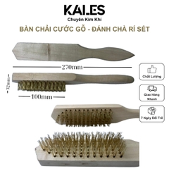 Bàn Chải Cước - Cán Gỗ Lớn - Đánh Chà Rỉ Sét Vết Bẩn Dơ  | KALES