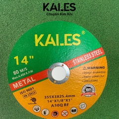 Đá Cắt Xanh 355*3*25.4mm Chất Lượng Cao - Phiên Bản Mới Cứng Chắc | KALES