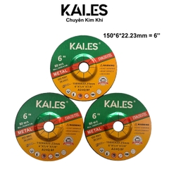 Đá Mài Đen - Mài Sắt Kim Loại 150*6*22.23mm = 6'' | KALES