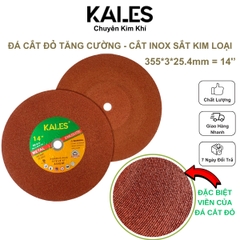 Đá Cắt Đỏ 355*3*25.4mm Chất Lượng Cao - Phiên Bản Mới Cứng Chắc | KALES