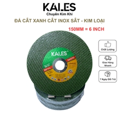 Đá Cắt Xanh 150*1.6*22.23mm | Cắt Inox Sắt Kim Loại | KALES
