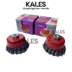 Chén Cước Thép Xoắn Có Tán 75*8mm - 3 Inch | KALES