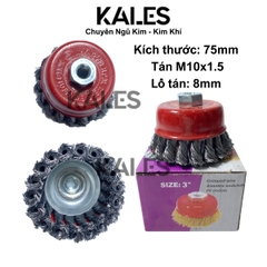 Chén Cước Thép Xoắn Có Tán 75*8mm - 3 Inch | KALES
