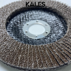 Nhám Xếp Lưới Nâu 125mm 90 Lá - Đánh Chà Kim Loại Inox | KALES