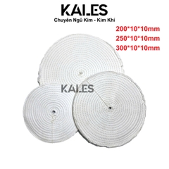 Bánh Vải Trắng Đánh Bóng Inox Lư Đồng Kim Loại I Kales