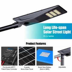 Đèn Đường Năng Lượng Mặt Trời Tuổi Thọ Cao ZALAA ZL-NA 200W/300W Cao Cấp