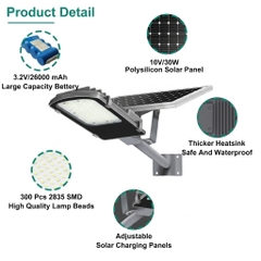 Đèn Đường Năng Lượng Mặt Trời ZALAA ZL-GMX-DDZ Cảm Biến Thông Minh IP65