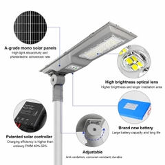 Đèn Đường Năng Lượng Mặt Trời Liền Thể ZALAA ZL-MTX-B Cao Cấp Tích Hợp Cảm Biến Thông Minh