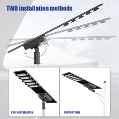Đèn Đường Năng Lượng Mặt Trời All-In-One ZALAA ZL-AIO-ALF-T 100W-200W Cao Cấp
