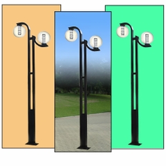 Cột Đèn Sân Vườn 2 Tay Quả Cầu D200, D300, D400 cho Trụ cao từ 2m-5m ZALAA