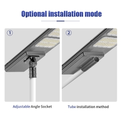 Đèn Đường Năng Lượng Mặt Trời Nguyên Khối ZALAA ZL-CH-CL 220lm/W Thông Minh