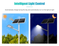 Đèn Đường Năng Lượng Mặt Trời Split Solar ZALAA ZL-FF002 (Hiệu Suất 175lm/W)