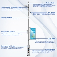 Cột Đèn Đường Thông Minh ZALAA ZL-SMART POLE 14 – Giải Pháp Chiếu Sáng Đô Thị Toàn Diện
