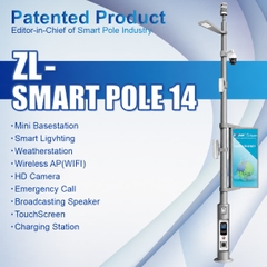 Cột Đèn Đường Thông Minh ZALAA ZL-SMART POLE 14 – Giải Pháp Chiếu Sáng Đô Thị Toàn Diện